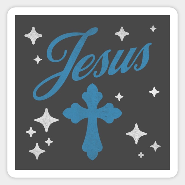 Jesus & Cross Streetwear Design Sticker by Inspired Saints